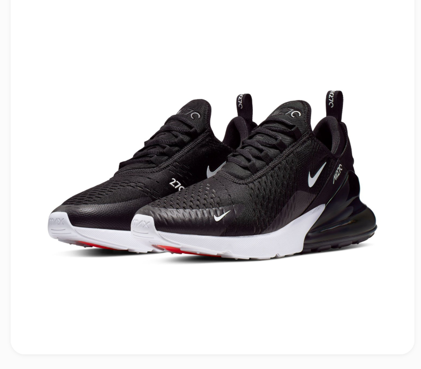 Nike Air Max 270 Black and White Sneakers