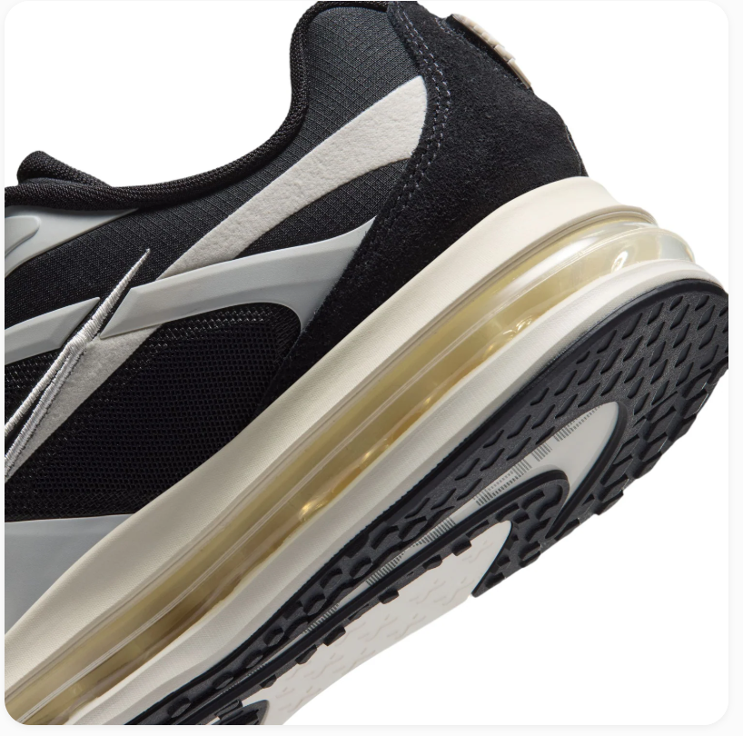 Nike Air Max Black and White Sneakers with Cream Midsole