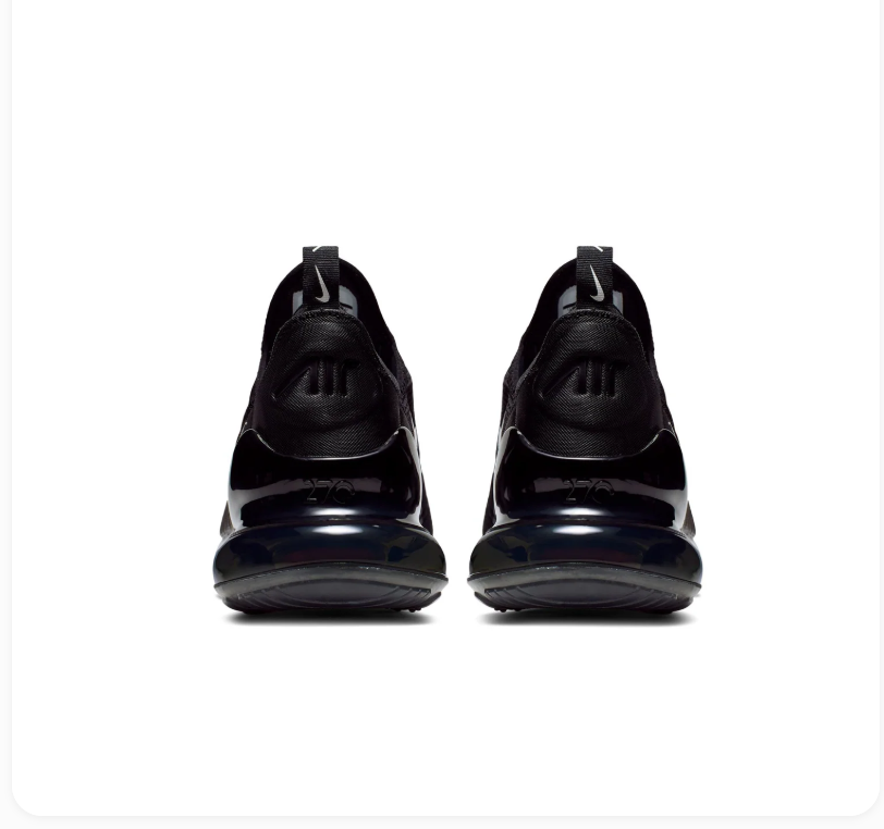 Nike Air Max 270 Black and White Sneakers