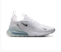 Nike Air Max 270 White Sneakers with Icy Blue Heel
