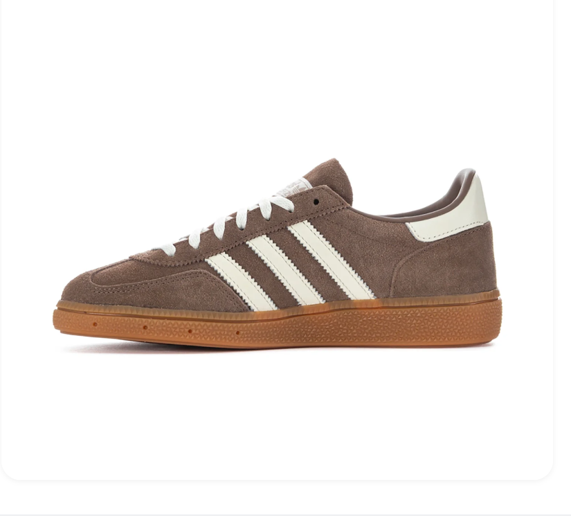 Adidas Spezial Brown and Cream Sneakers with Gum Outsole