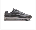 Nike Air Max Grey and Charcoal Sneakers with Silver Swoosh