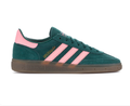 Adidas Handball Spezial Forest Green and Pink Sneakers with Brown Sole