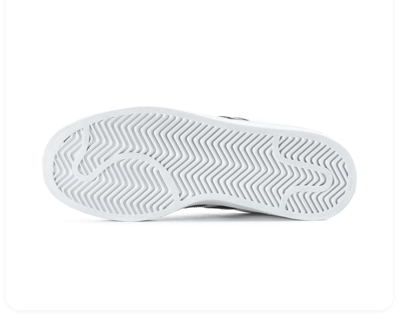 Adidas Superstar White and Black Shell-Toe Sneakers
