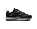 Nike Air Max Black and Charcoal Sneakers with Purple Accents
