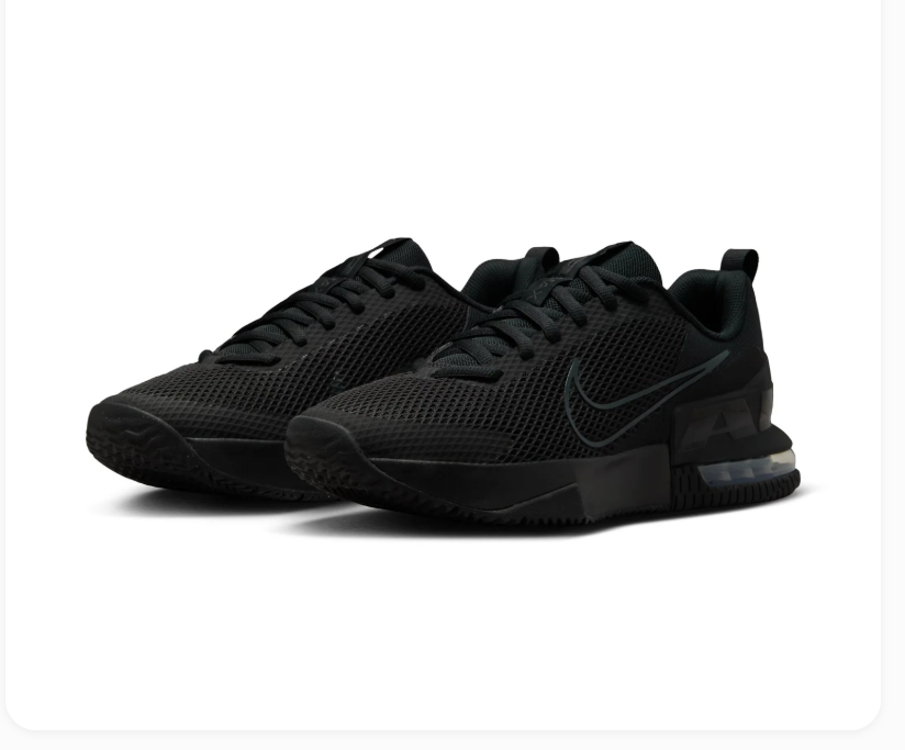 Nike Air Max Black Mesh Sneakers with Outlined Swoosh