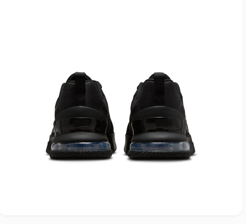 Nike Air Max Black Mesh Sneakers with Outlined Swoosh