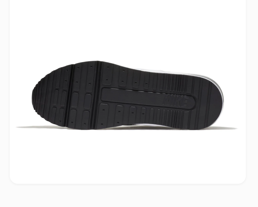 Nike Air Max Black Sneakers with Grey Swoosh and White Midsole