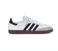 Adidas Samba White and Black Sneakers with Grey Toe and Dark Brown Outsole