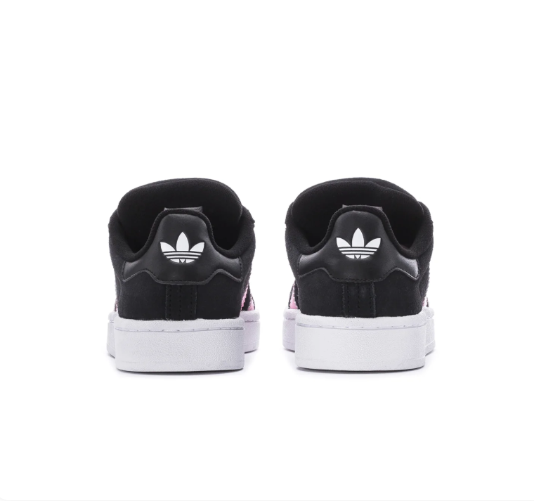 Adidas Campus Black and Pink Sneakers with White Sole