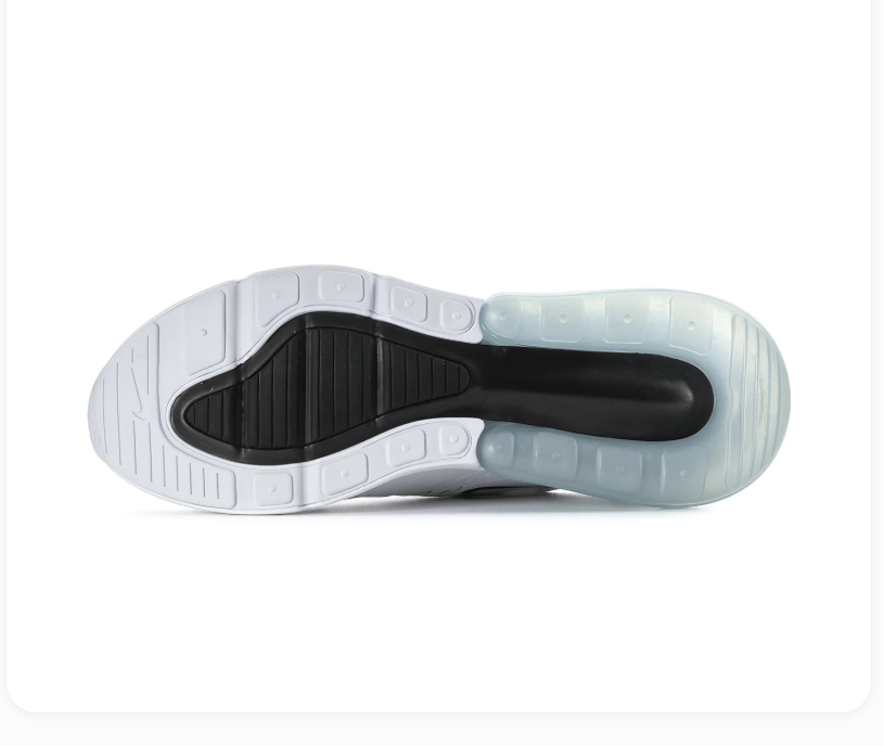 Nike Air Max 270 White Sneakers with Black Swoosh