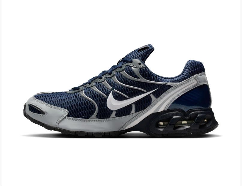 Nike Air Max Torch 4 Navy and Grey Sneakers with White Swoosh