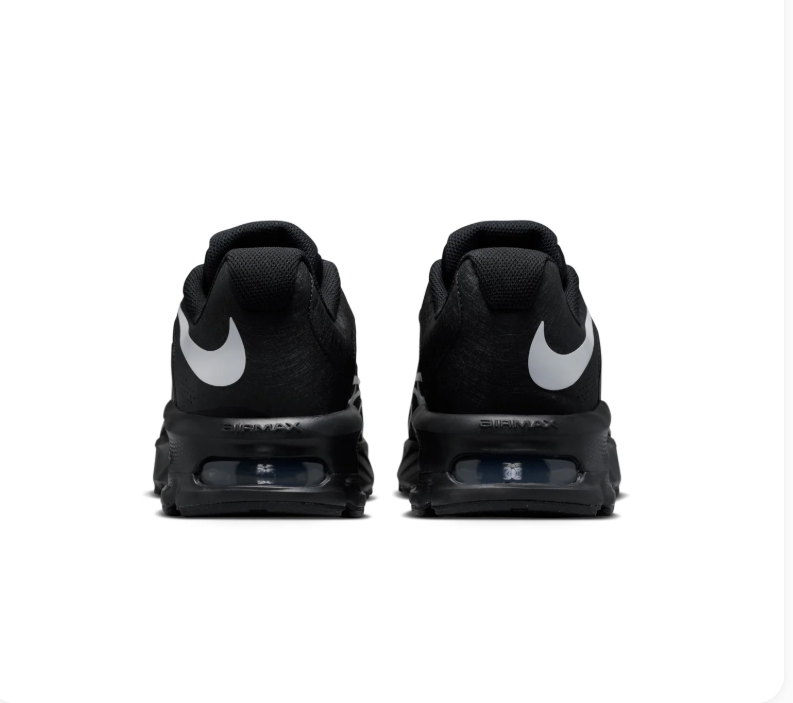 Nike Air Max Black Sneakers with White Swoosh Accents