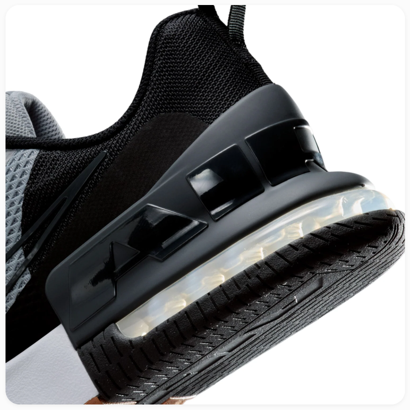 Nike Air Max Grey and Black Mesh Sneakers with Gum Outsole