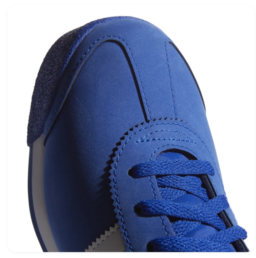 Adidas Samoa Royal Blue and White Sneakers with Textured Toe Bumper