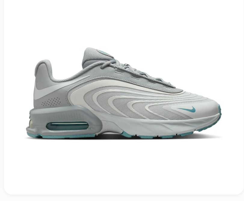 Nike Air Max Light Grey Sneakers with Teal Accents