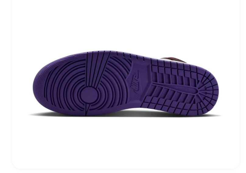 Air Jordan 1 Mid Black and White Sneakers with Yellow and Purple Accents