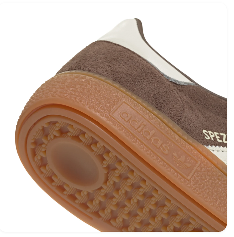 Adidas Spezial Brown and Cream Sneakers with Gum Outsole
