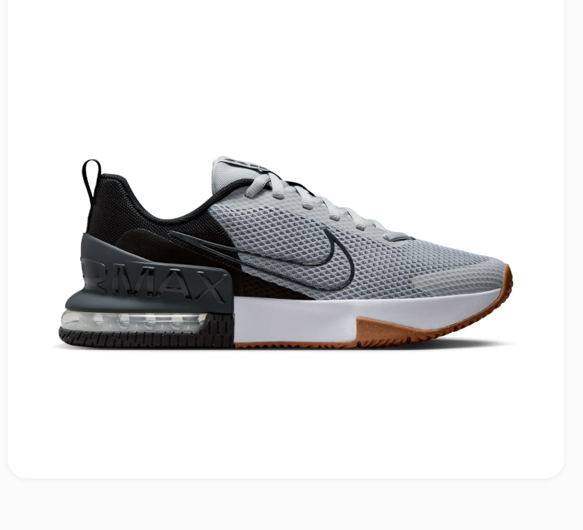 Nike Air Max Grey and Black Mesh Sneakers with Gum Outsole