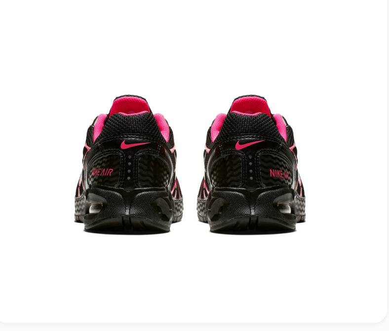 Nike Air Max Torch 4 Black Sneakers with Hot Pink Accents