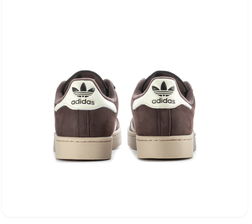 Adidas Superstar Brown and Cream Shell-Toe Sneakers