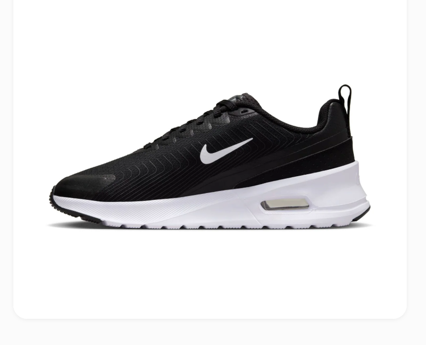 Nike Air Max Black and White Low-Top Sneakers