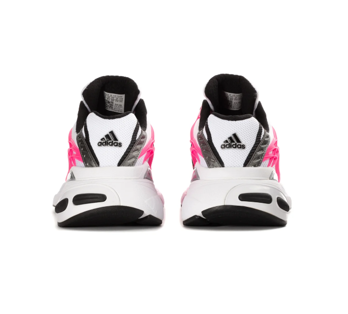 Adidas Adistar White and Pink Chunky Sneakers with Black Stripes