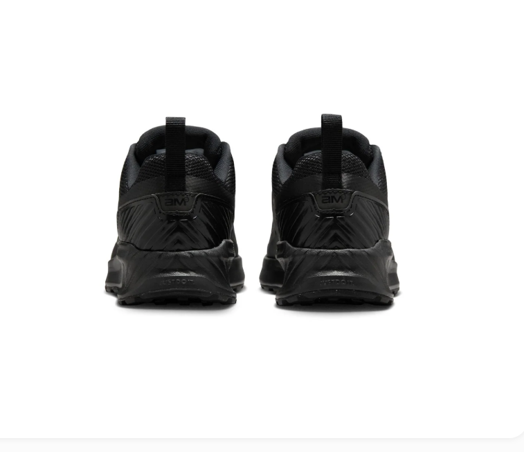 Nike Air Max All-Black Mesh Sneakers with Tonal Swoosh