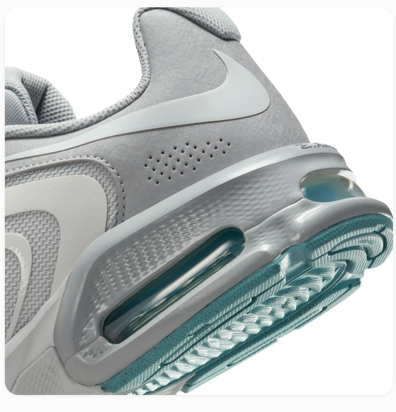 Nike Air Max Light Grey Sneakers with Teal Accents