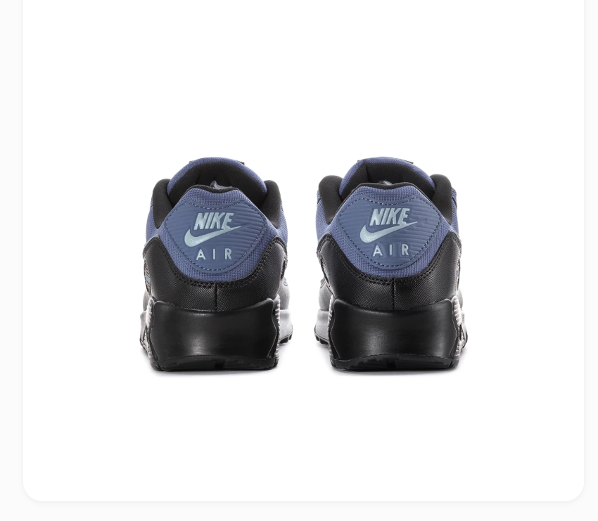Nike Air Max 90 Slate Blue and Black Sneakers