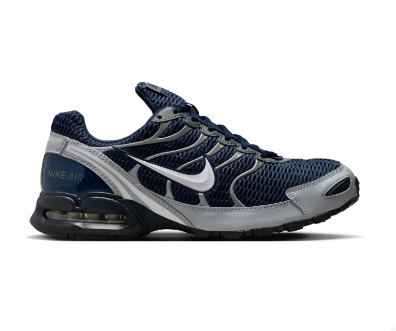 Nike Air Max Torch 4 Navy and Grey Sneakers with White Swoosh
