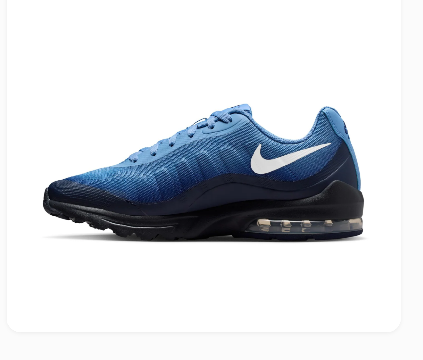 Nike Air Blue Gradient Sneakers with White Swoosh