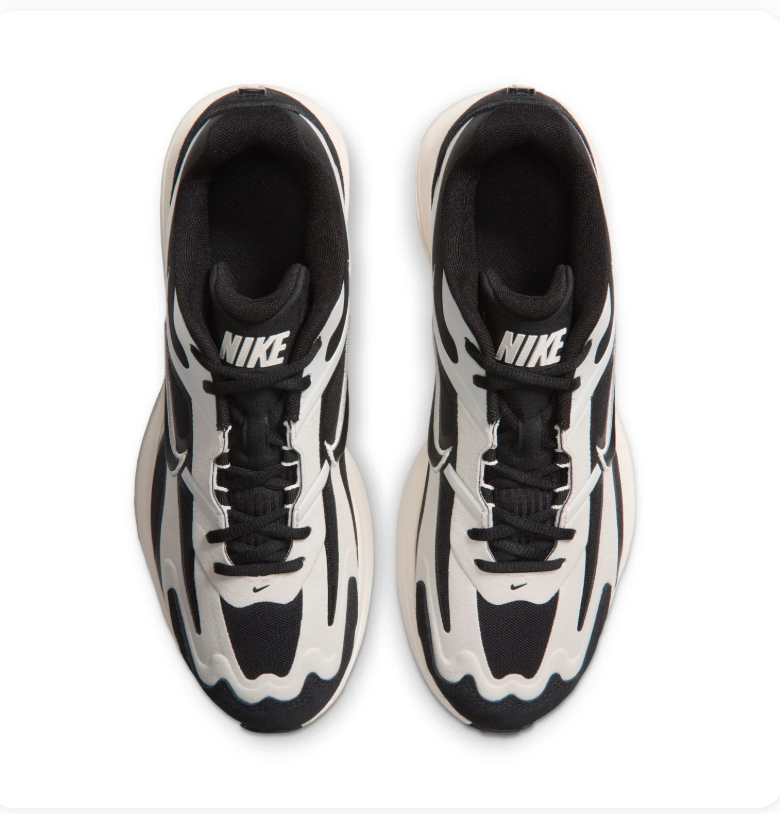 Nike Air Max Black and White Sneakers with Cream Midsole
