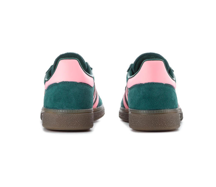 Adidas Handball Spezial Forest Green and Pink Sneakers with Brown Sole
