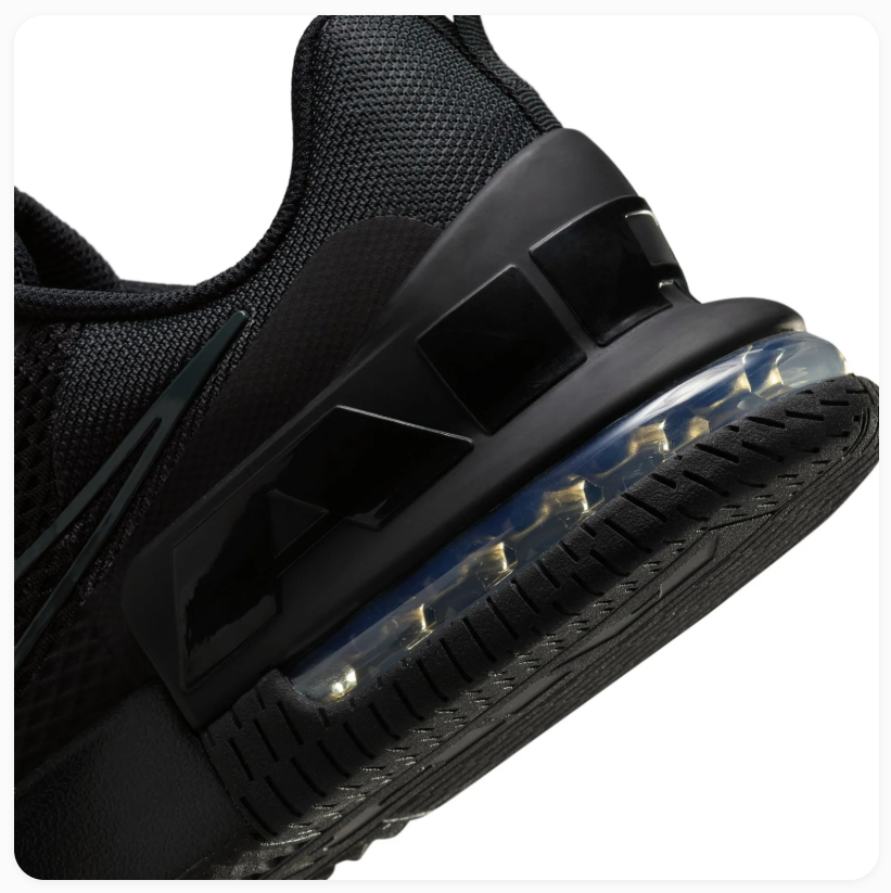 Nike Air Max Black Mesh Sneakers with Outlined Swoosh