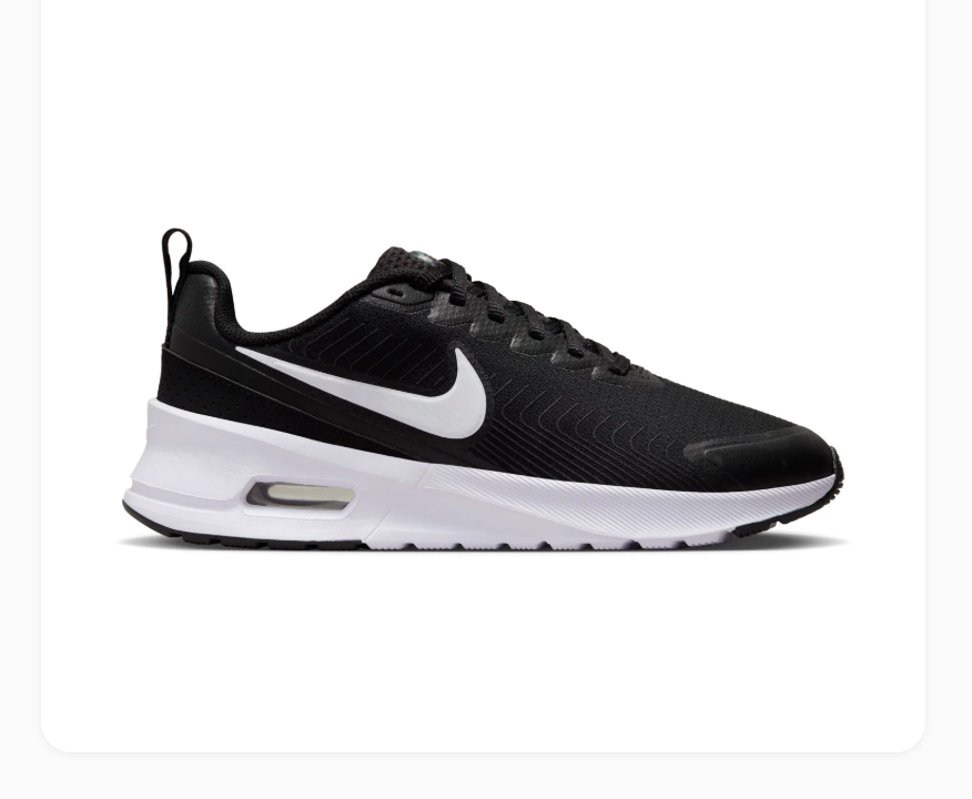 Nike Air Max Black and White Low-Top Sneakers