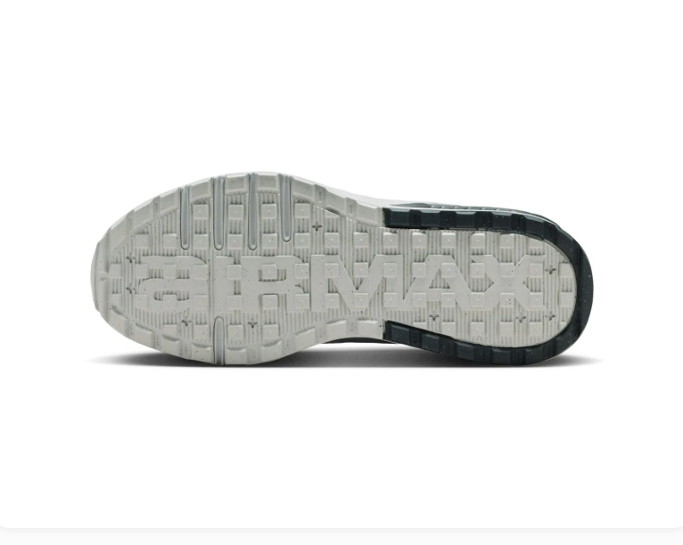 Nike Air Max Light Grey Mesh Sneakers with Black Heel