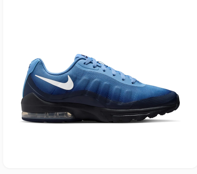 Nike Air Blue Gradient Sneakers with White Swoosh