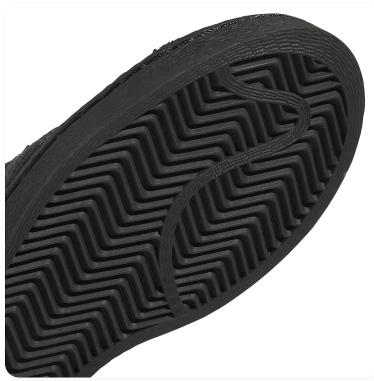 Adidas Black Glossy Sneakers with Orange Lining and Flame-Pattern Tongue