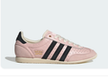 Adidas Light Pink and Black Low-Top Sneakers with Cream Sole