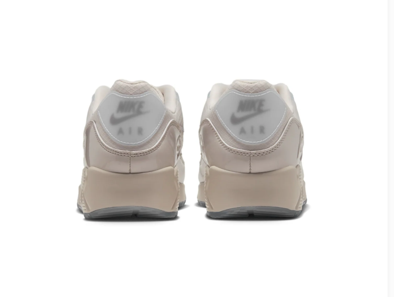 Nike Air Max 90 Cream and Beige Sneakers with Translucent Panels