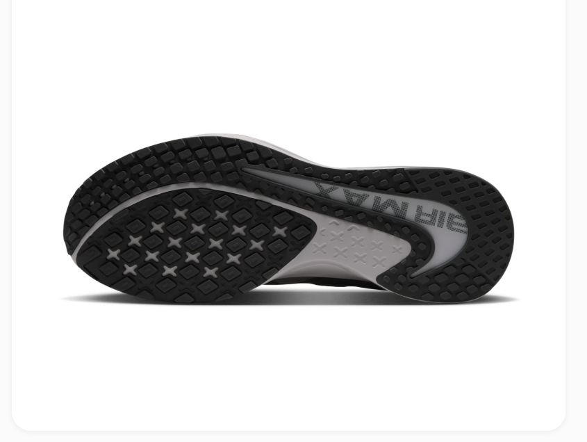 Nike Air Max Grey and Charcoal Sneakers with Silver Swoosh