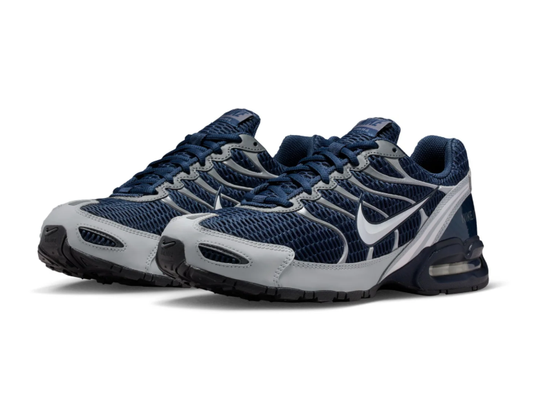 Nike Air Max Torch 4 Navy and Grey Sneakers with White Swoosh