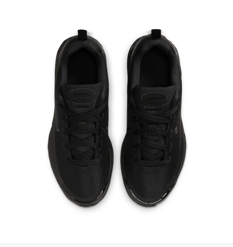 Nike Air Max All-Black Mesh Sneakers with Tonal Swoosh