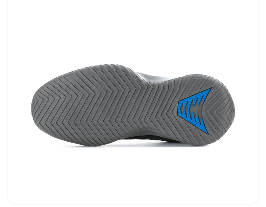 Adidas Black and Grey Sneakers with Bright Blue Accents