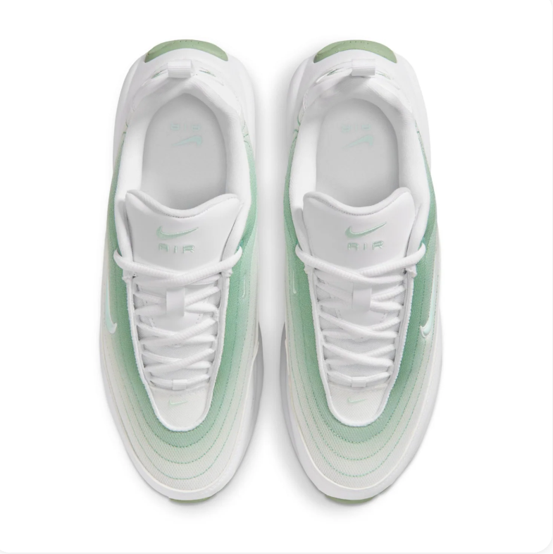 Nike Air Max White and Mint Green Sneakers