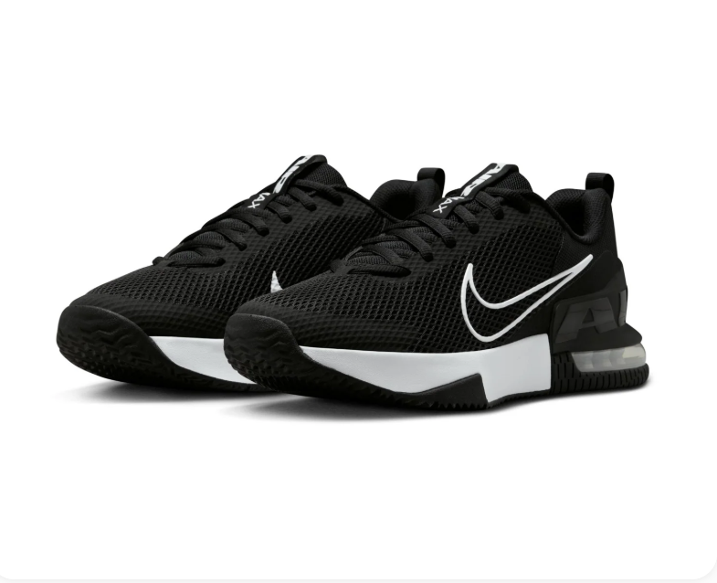 Nike Air Max Black Mesh Sneakers with White Swoosh Details