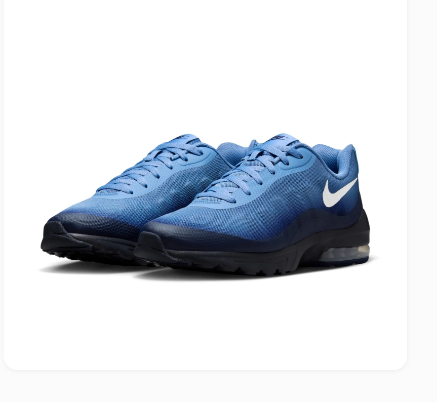Nike Air Blue Gradient Sneakers with White Swoosh