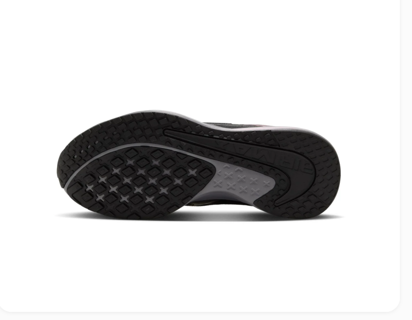 Nike Air Max Black and Charcoal Sneakers with Purple Accents