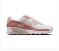 Nike Air Max 90 White Sneakers with Dusty Rose Accents